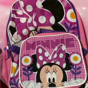 Disney Minnie Mouse Pink and Purple Backpack